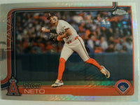 2025 Topps Chrome Baseball Prism Refractors Zach Neto #211