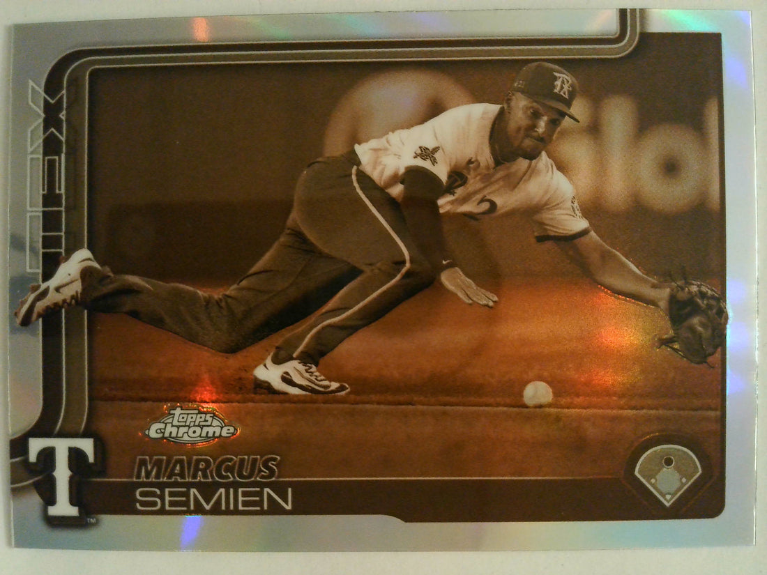 2025 Topps Chrome Baseball Sepia Refractors Marcus Semien #27