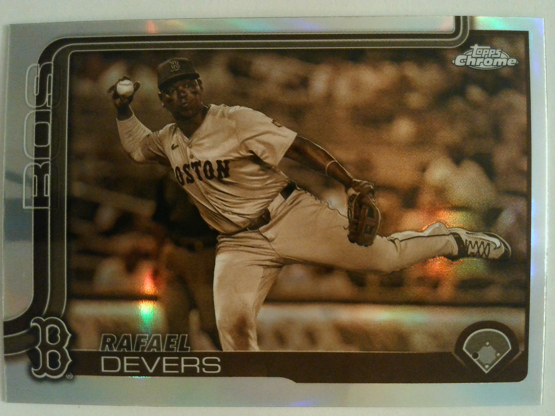 2025 Topps Chrome Baseball Sepia Refractors Rafael Devers #127