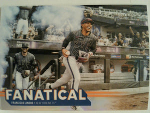 2025 Topps Chrome Baseball Fanatical Francisco Lindor #FAN-9