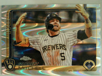 2025 Topps Chrome Baseball Raywave Refractors Garrett Mitchell #28