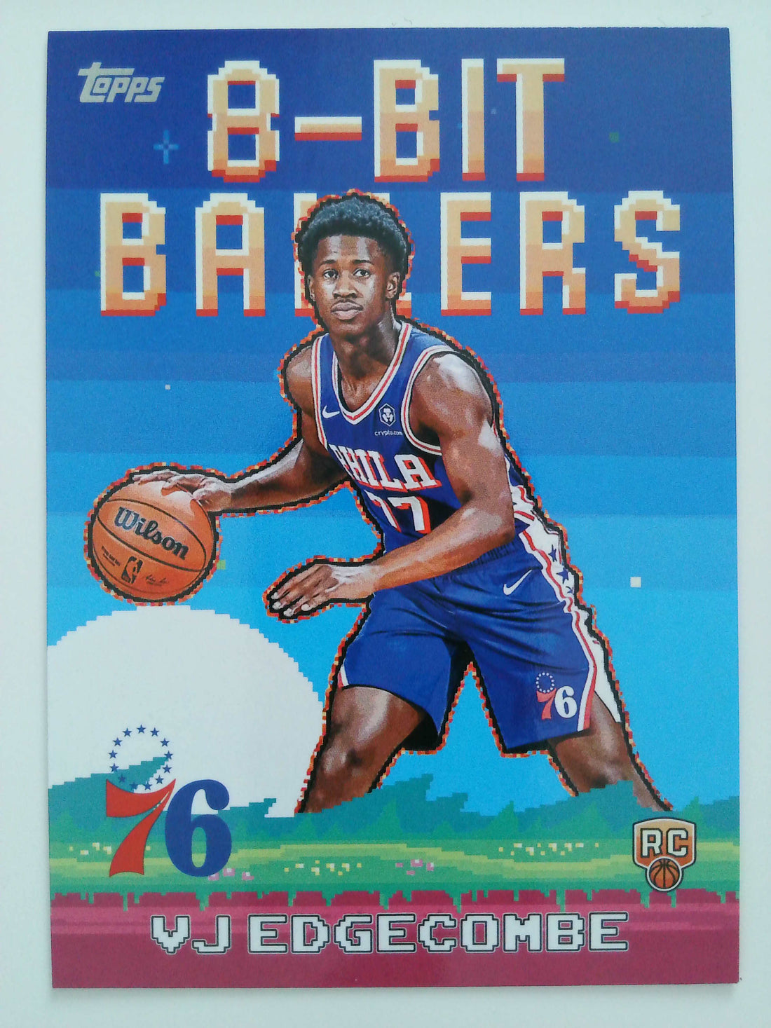 2025-26 Topps Basketball 8-Bit Ballers VJ Edgecombe #8B-33