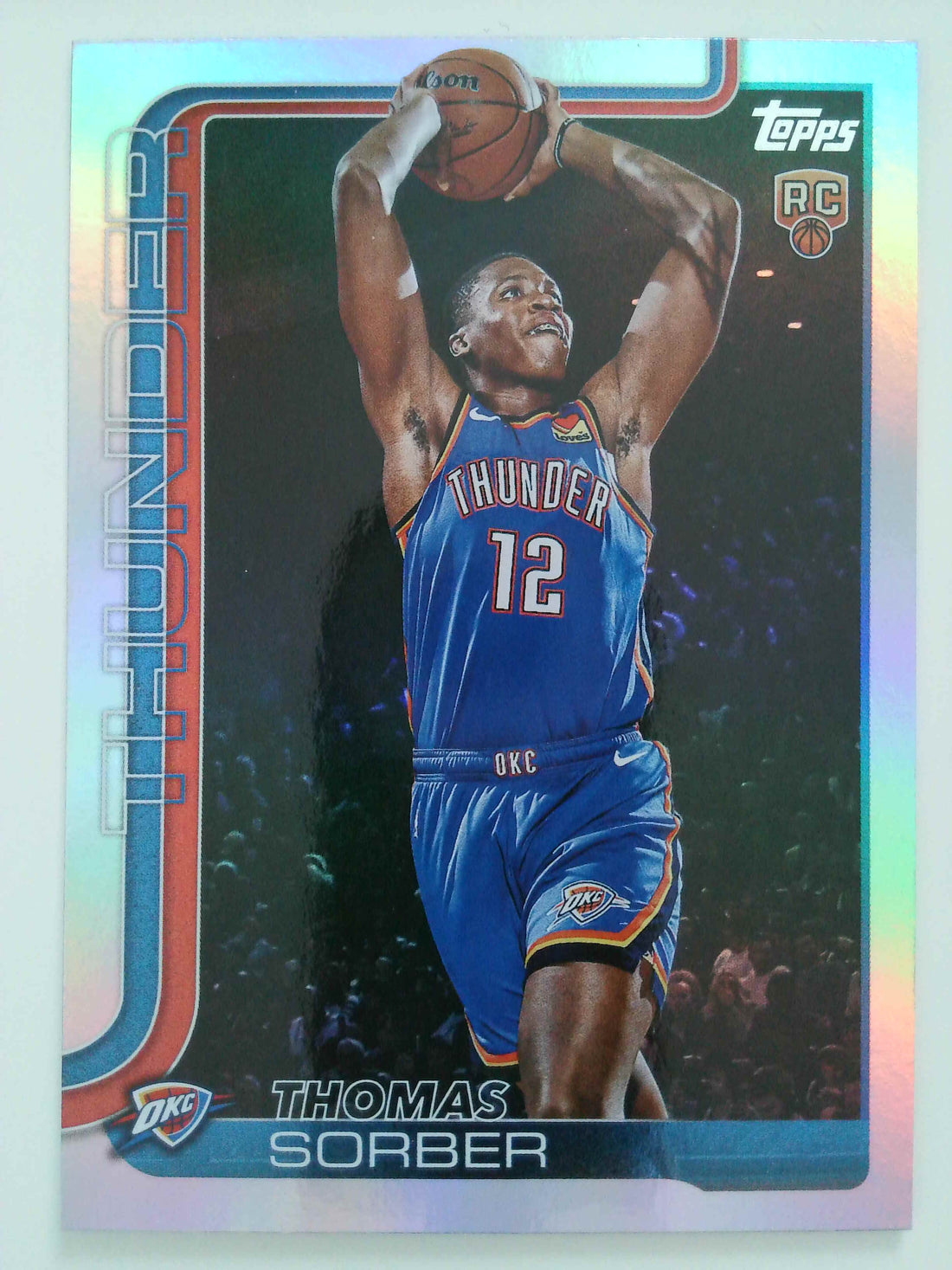 2025-26 Topps Basketball Rainbow Foilboard Thomas Sorber #215 Rookie