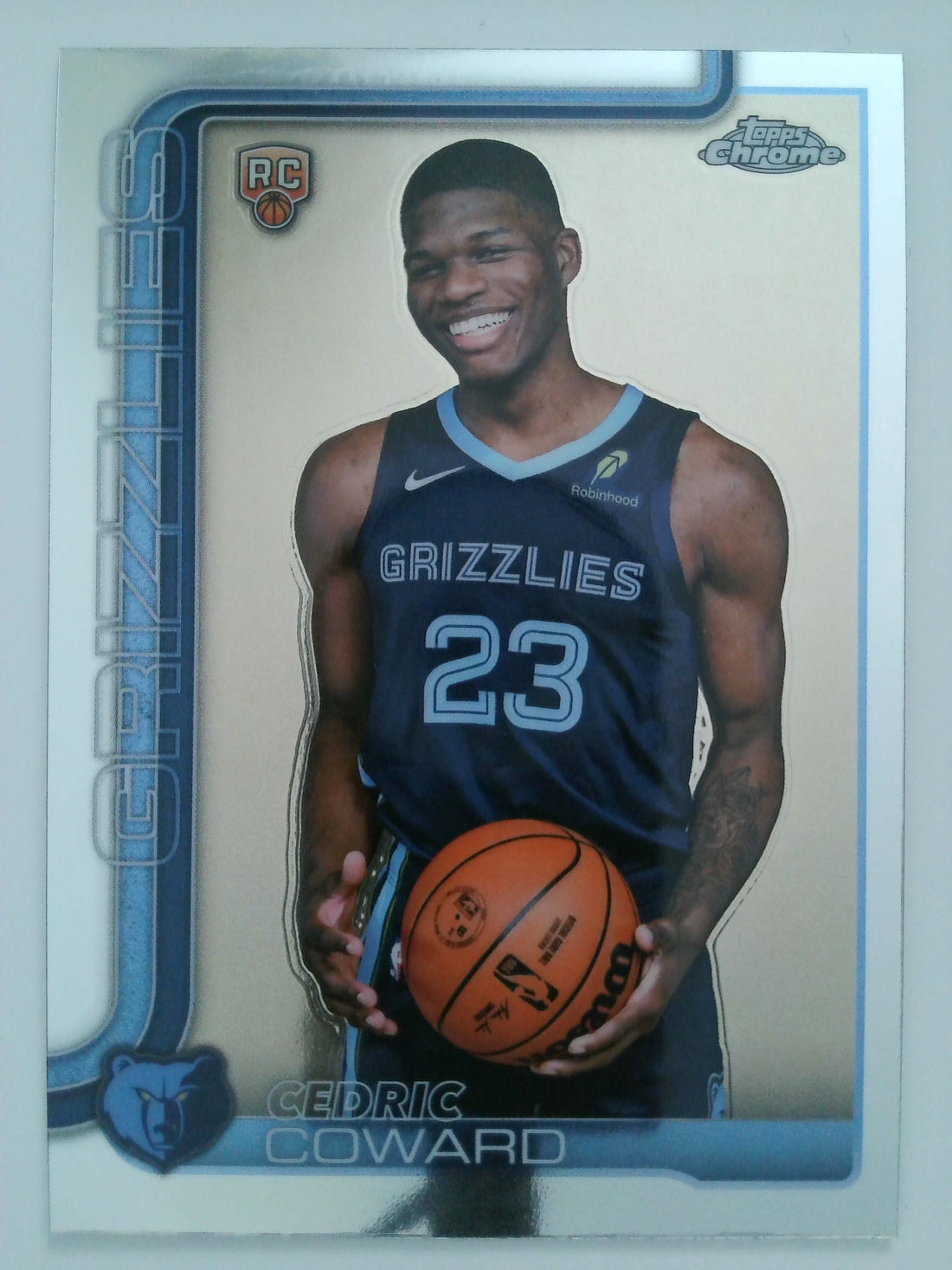 2025-26 Topps Chrome Basketball Cedric Coward #261 Rookie