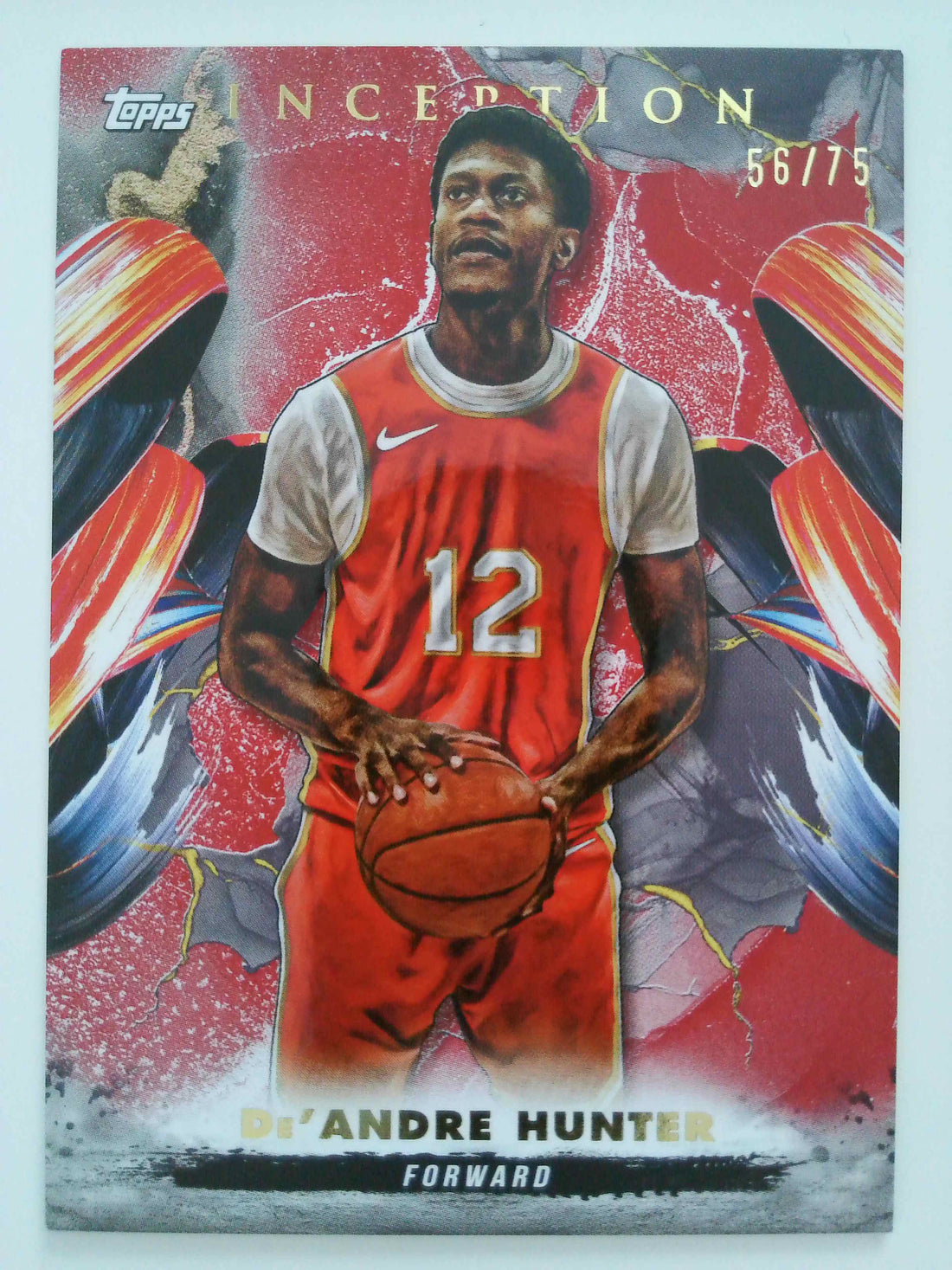 2024-25 Topps Inception Basketball Red 56/75 De'Andre Hunter #88