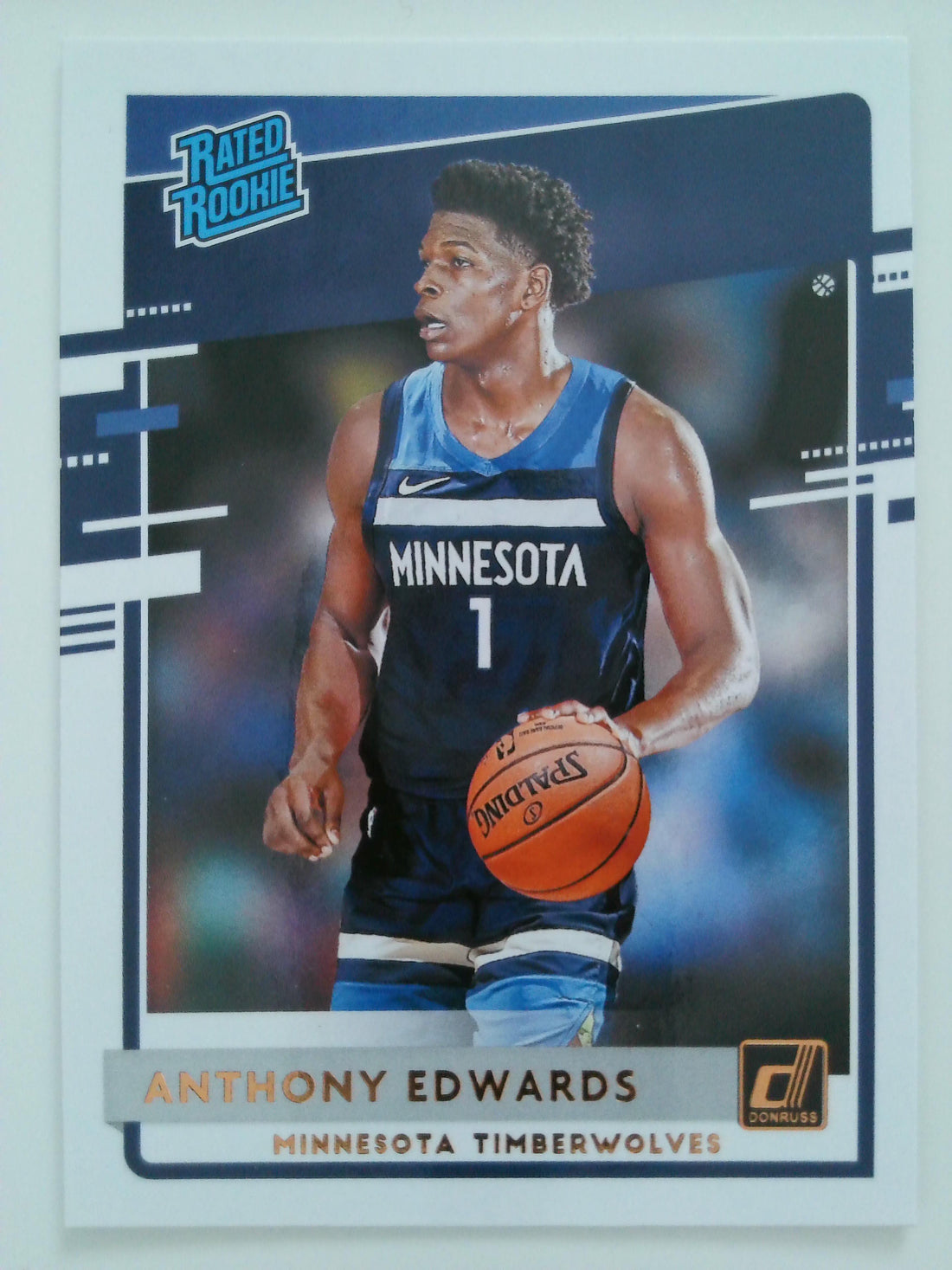 2020-21 Donruss Basketball Anthony Edwards #201 Rookie