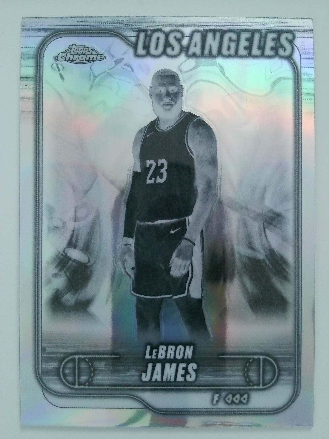 2024-25 Topps Chrome Basketball Negative Refractor LeBron James #22