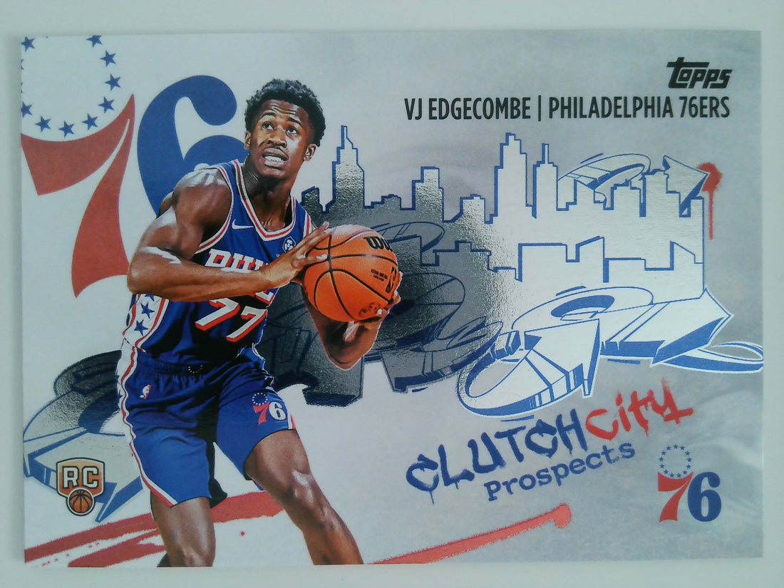 2025-26 Topps Basketball Clutch City Prospects VJ Edgecombe #CC-3