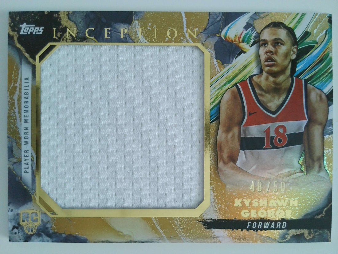 2024-25 Topps Inception Jumbo Relics Holo Gold 48/50 Kyshawn George #RJR-KG