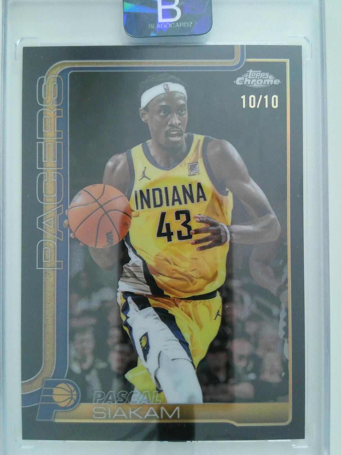 2025-26 Topps Chrome Basketball Black Refractor 10/10 Pascal Siakam #1