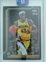 2025-26 Topps Chrome Basketball Black Refractor 10/10 Pascal Siakam #1