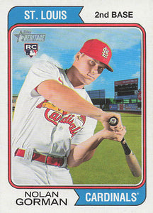 2023 Topps Heritage Baseball Nolan Gorman #19 Rookie