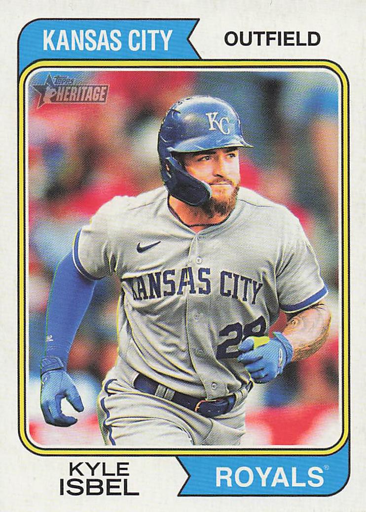2023 Topps Heritage Baseball Kyle Isbel #535