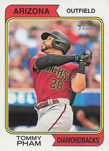 2023 Topps Heritage Baseball Tommy Pham #564