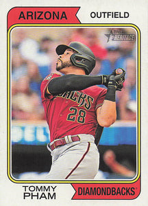 2023 Topps Heritage Baseball Tommy Pham #564