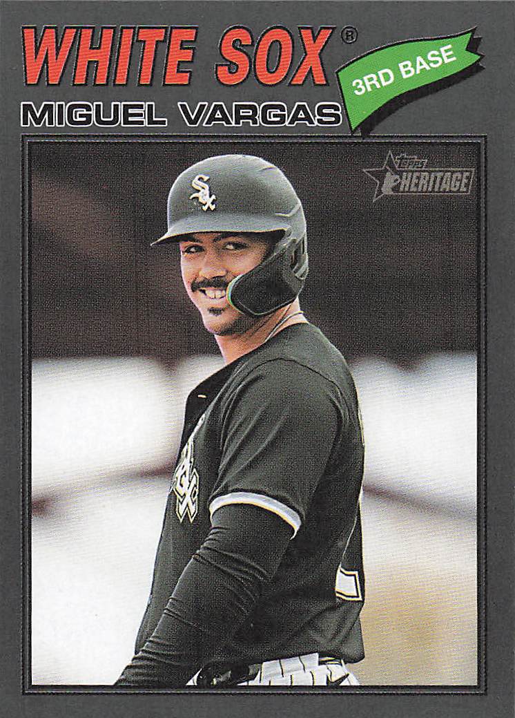 2026 Topps Heirtage Dark Grey Border Miguel Vargas #61