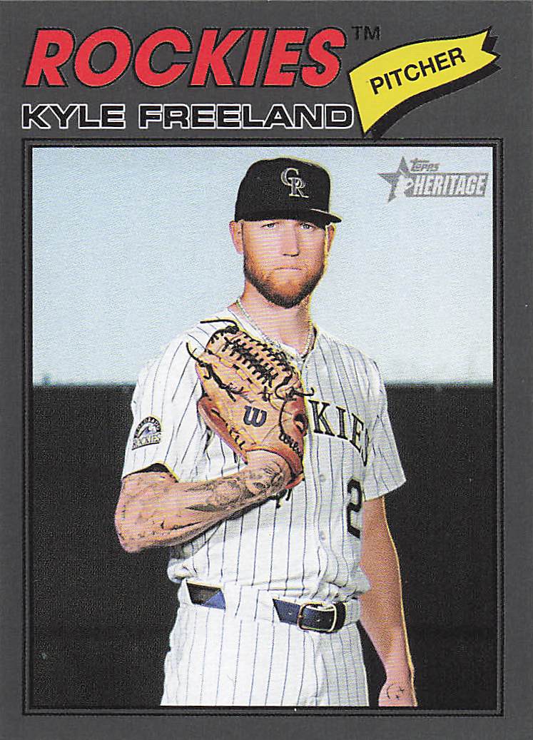 2026 Topps Heirtage Dark Grey Border Kyle Freeland #92