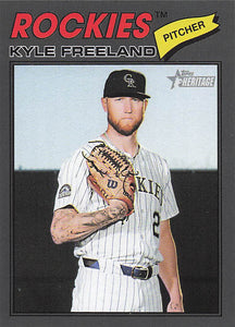 2026 Topps Heirtage Dark Grey Border Kyle Freeland #92