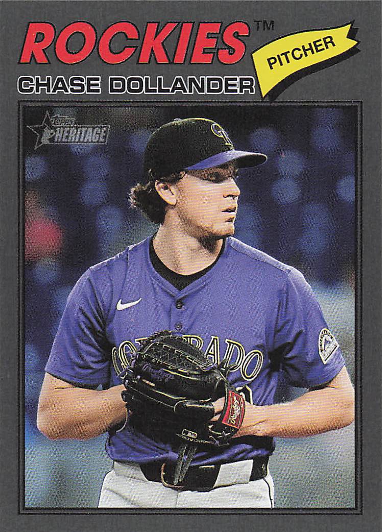2026 Topps Heirtage Dark Grey Border Chase Dollander #91