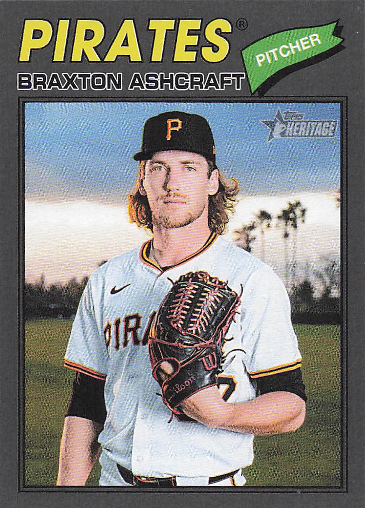 2026 Topps Heirtage Dark Gray Border Braxton Ashcraft #134
