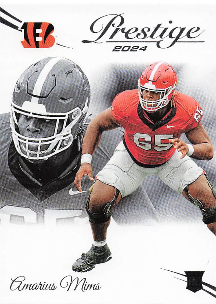 2024 Panini Prestige Football Amarius Mims #318 Rookie