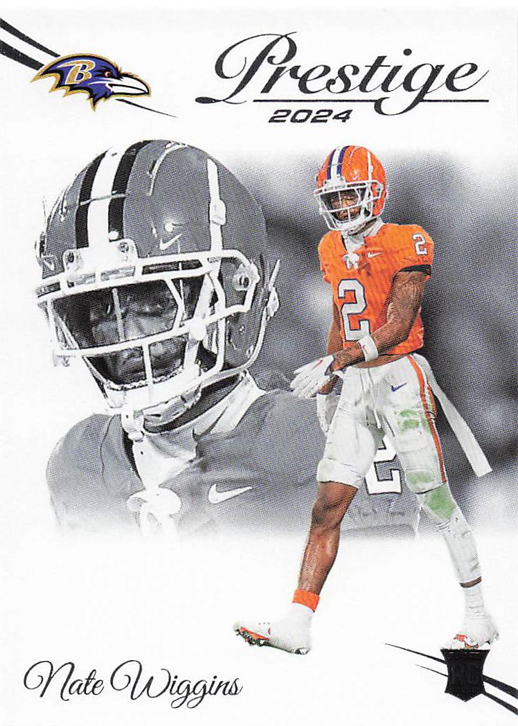 2024 Panini Prestige Football Nate Wiggins #314 Rookie