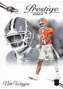 2024 Panini Prestige Football Nate Wiggins #314 Rookie