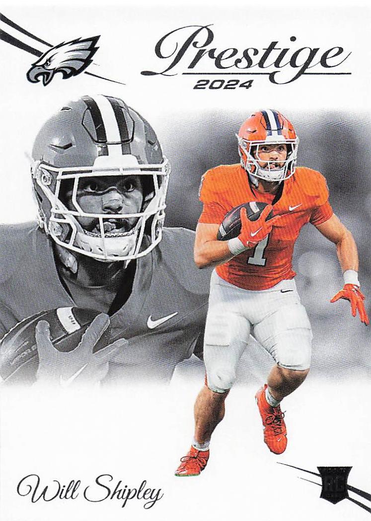 2024 Panini Prestige Football Will Shipley #389 Rookie