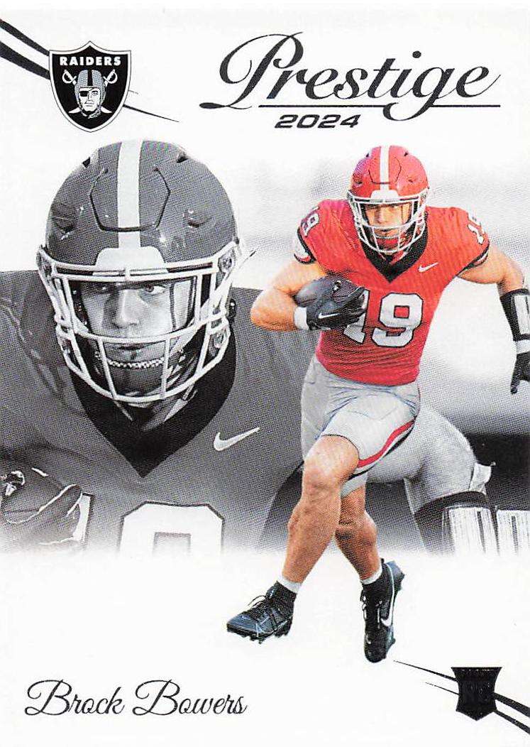 2024 Panini Prestige Football Brock Bowers #305 Rookie