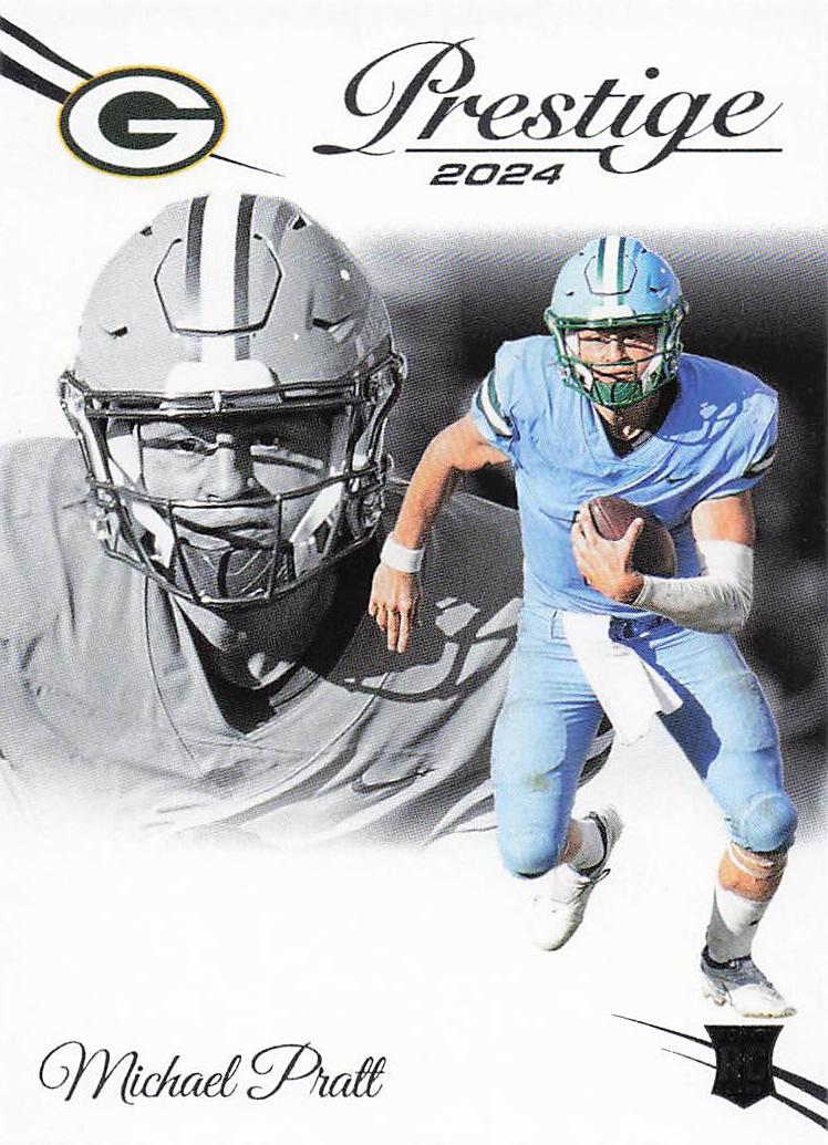 2024 Panini Prestige Football Michael Pratt #380 Rookie