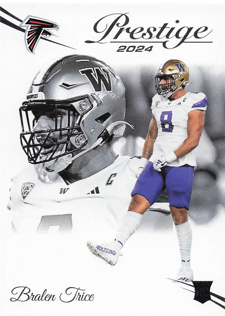2024 Panini Prestige Football Bralen Trice #336 Rookie