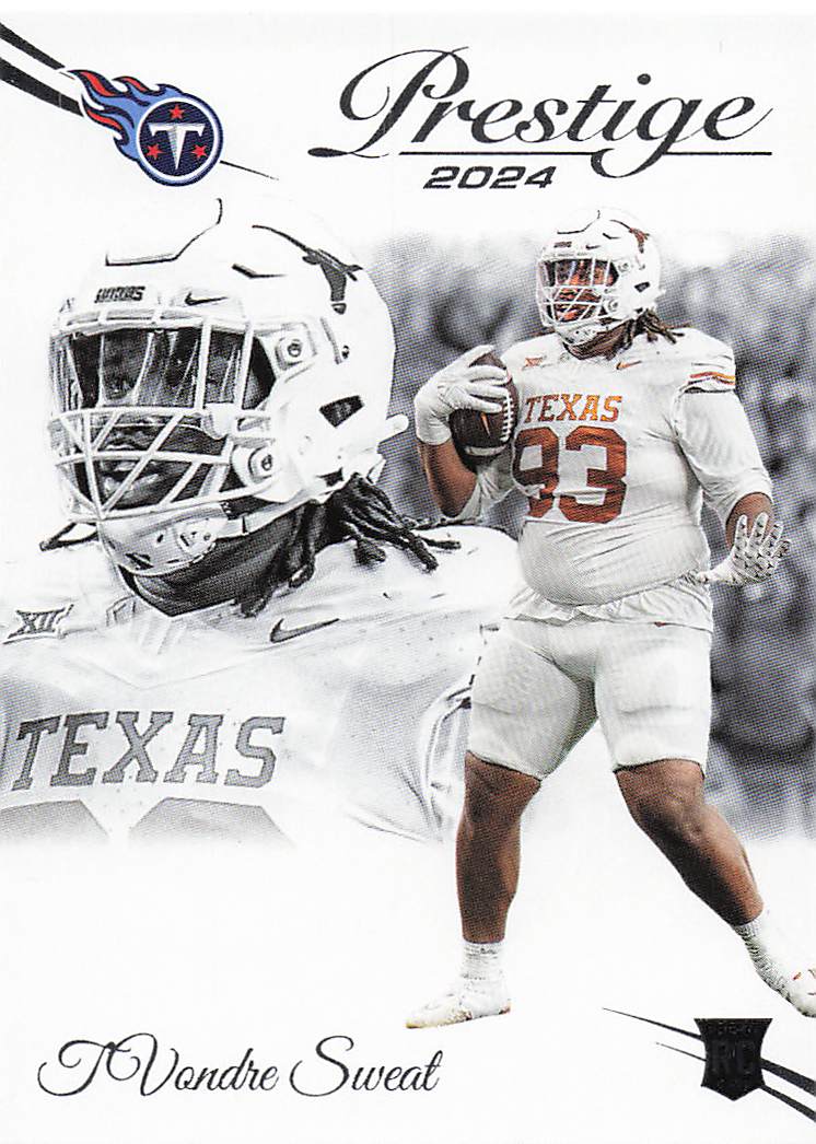 2024 Panini Prestige Football T'Vondre Sweat #343 Rookie
