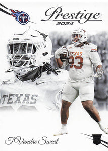 2024 Panini Prestige Football T'Vondre Sweat #343 Rookie