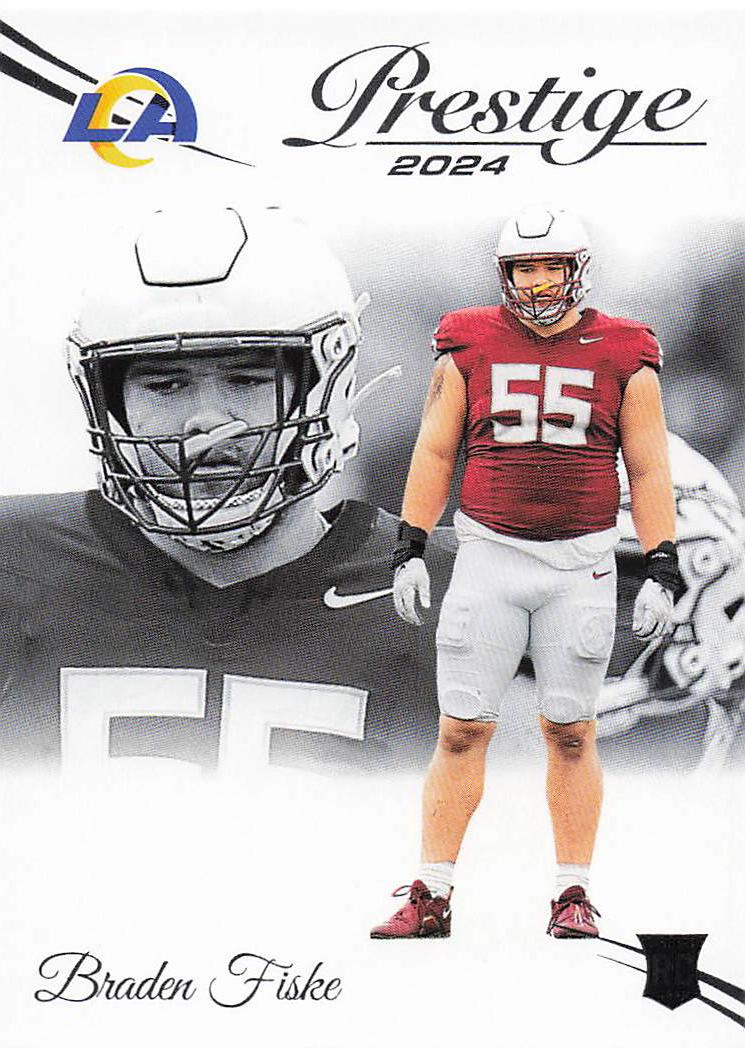 2024 Panini Prestige Football Braden Fiske #326 Rookie