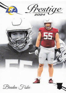 2024 Panini Prestige Football Braden Fiske #326 Rookie