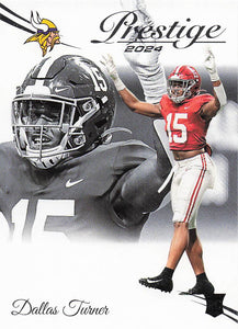 2024 Panini Prestige Football Dallas Turner #308 Rookie