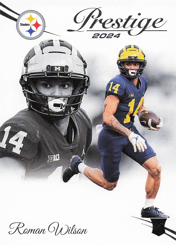 2024 Panini Prestige Football Roman Wilson #366 Rookie