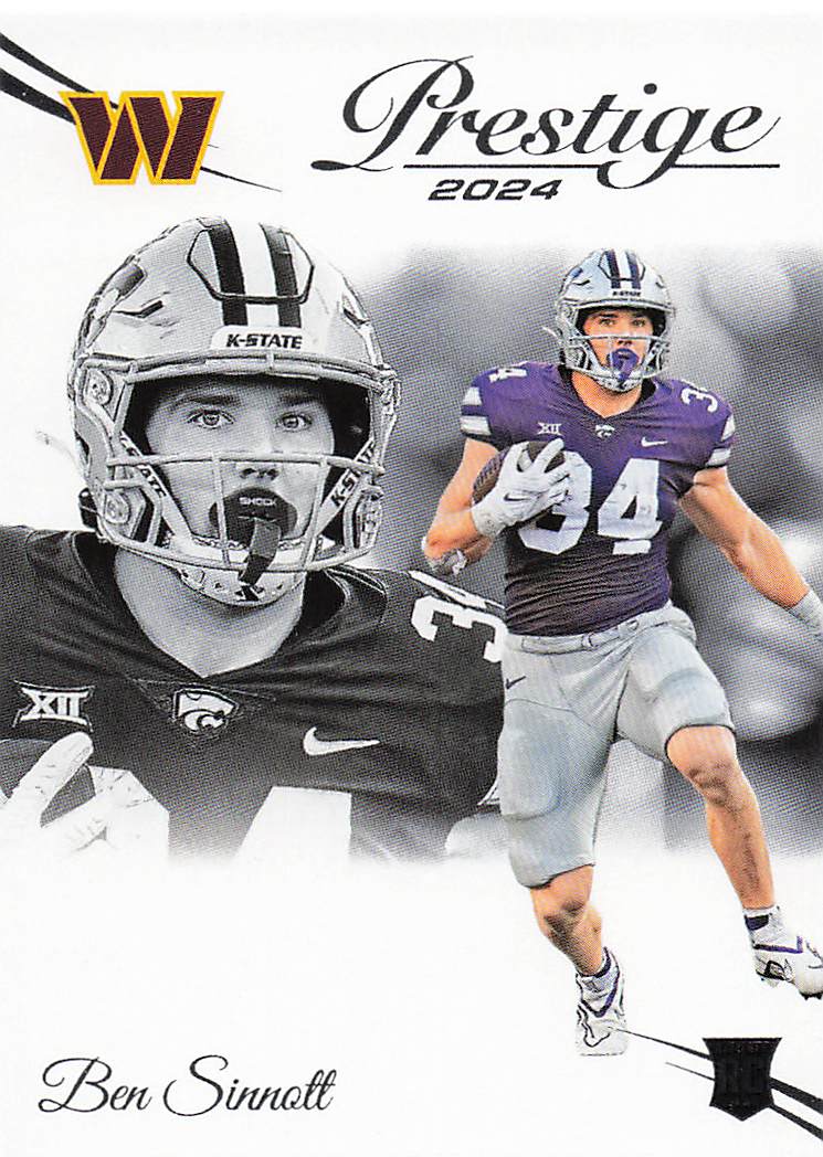 2024 Panini Prestige Football Ben Sinnott #388 Rookie
