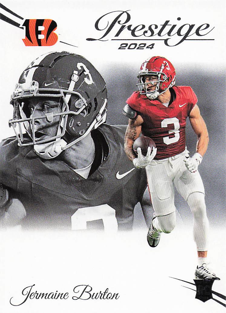 2024 Panini Prestige Football Jermaine Burton #348 Rookie