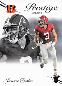 2024 Panini Prestige Football Jermaine Burton #348 Rookie