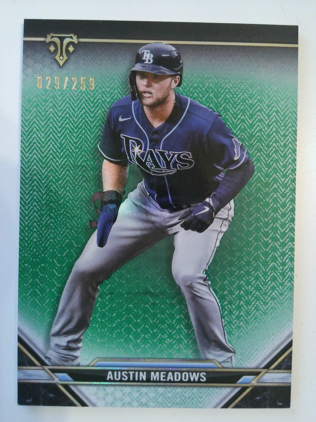 2021 Topps Triple Threads Baseball Emerald 029/259 Austin Meadows #45