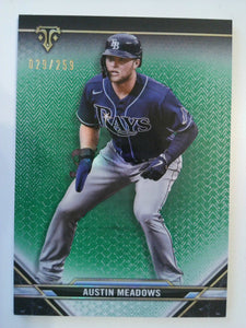2021 Topps Triple Threads Baseball Emerald 029/259 Austin Meadows #45