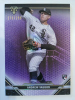 2021 Topps Triple Threads Baseball Amethyst 276/299 Andrew Vaughn #32 Rookie