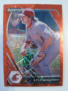 2021 Panini Prizm Draft Picks Baseball Red Wave Prizm Kyle Manzardo #PDP63