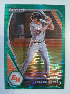 2021 Panini Prizm Draft Picks Baseball Green Pulsar Prizm Colton Cowser #PDP5