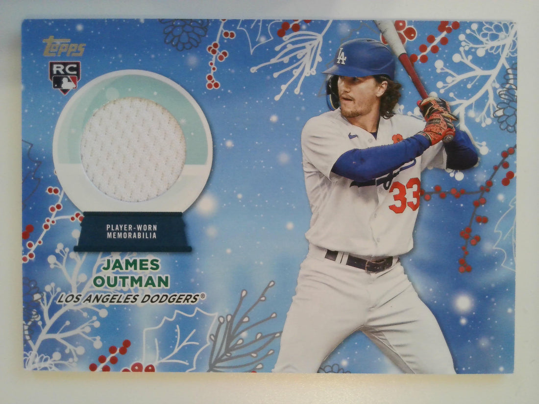 2023 Topps Holiday Baseball Relics James Outman #RC-JO