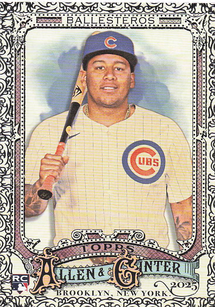 2025 Topps Allen & Ginter Baseball Foil Filagree Moisés Ballesteros #219 Rookie