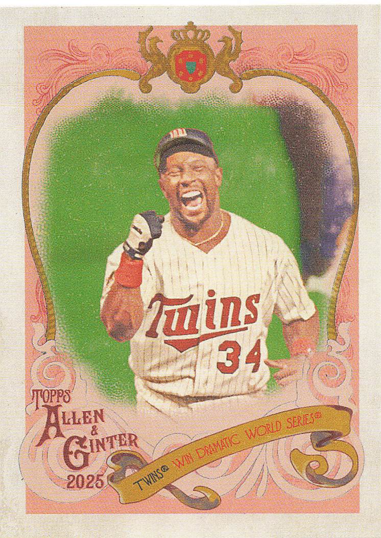 2025 Topps Allen & Ginter Baseball Sweet Victory Kirby Puckett #SV-25