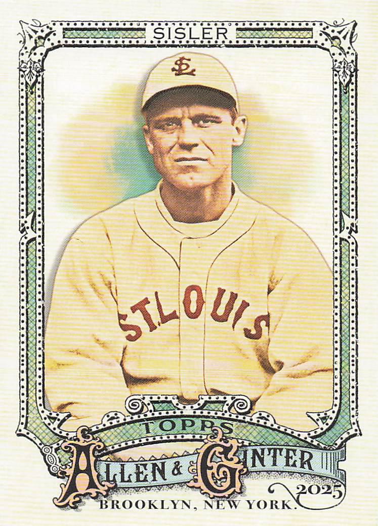 2025 Topps Allen & Ginter Baseball George Sisler #170
