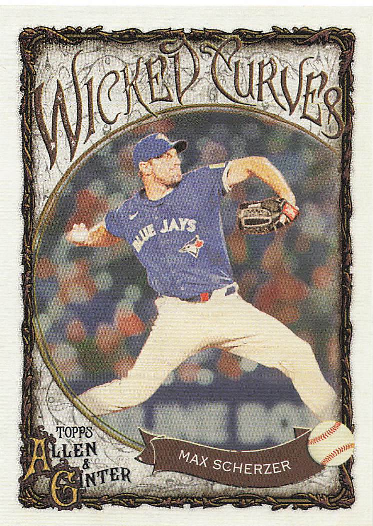 2025 Topps Allen & Ginter Baseball Wicked Curves Max Scherzer #WC-15
